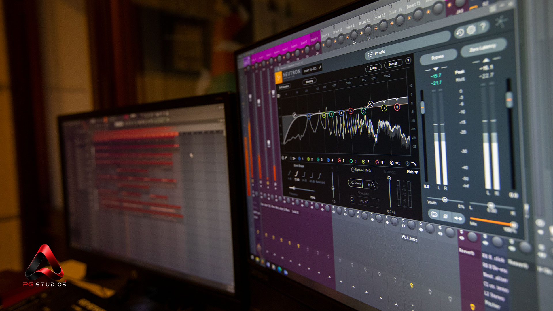 Audio production software at PG Studios